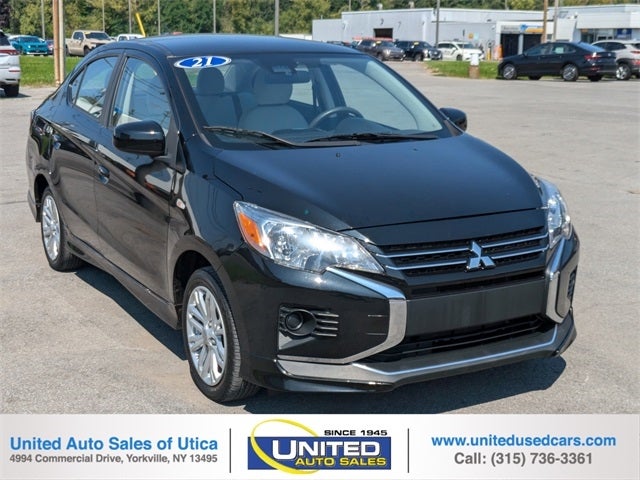 A used 2021 Mitsubishi Mirage G4 available at United Auto Sales of Utica.