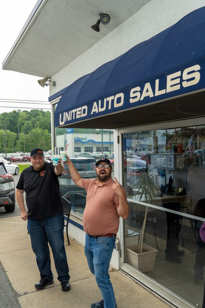 United Auto Sales Staff Enjoying Ice Cream Day! 