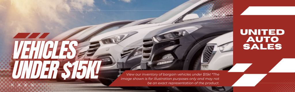 Vehicles under $15k banner for United Auto Sales