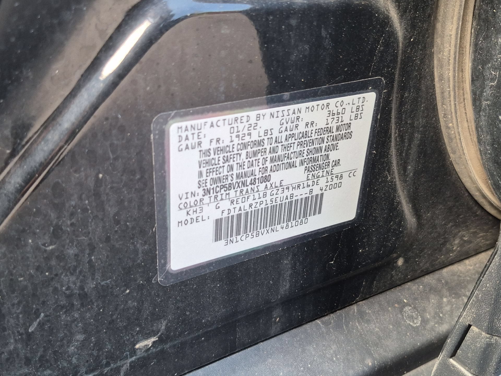 2022 Nissan Kicks S Xtronic CVT