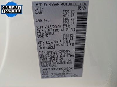 2025 Nissan Frontier S