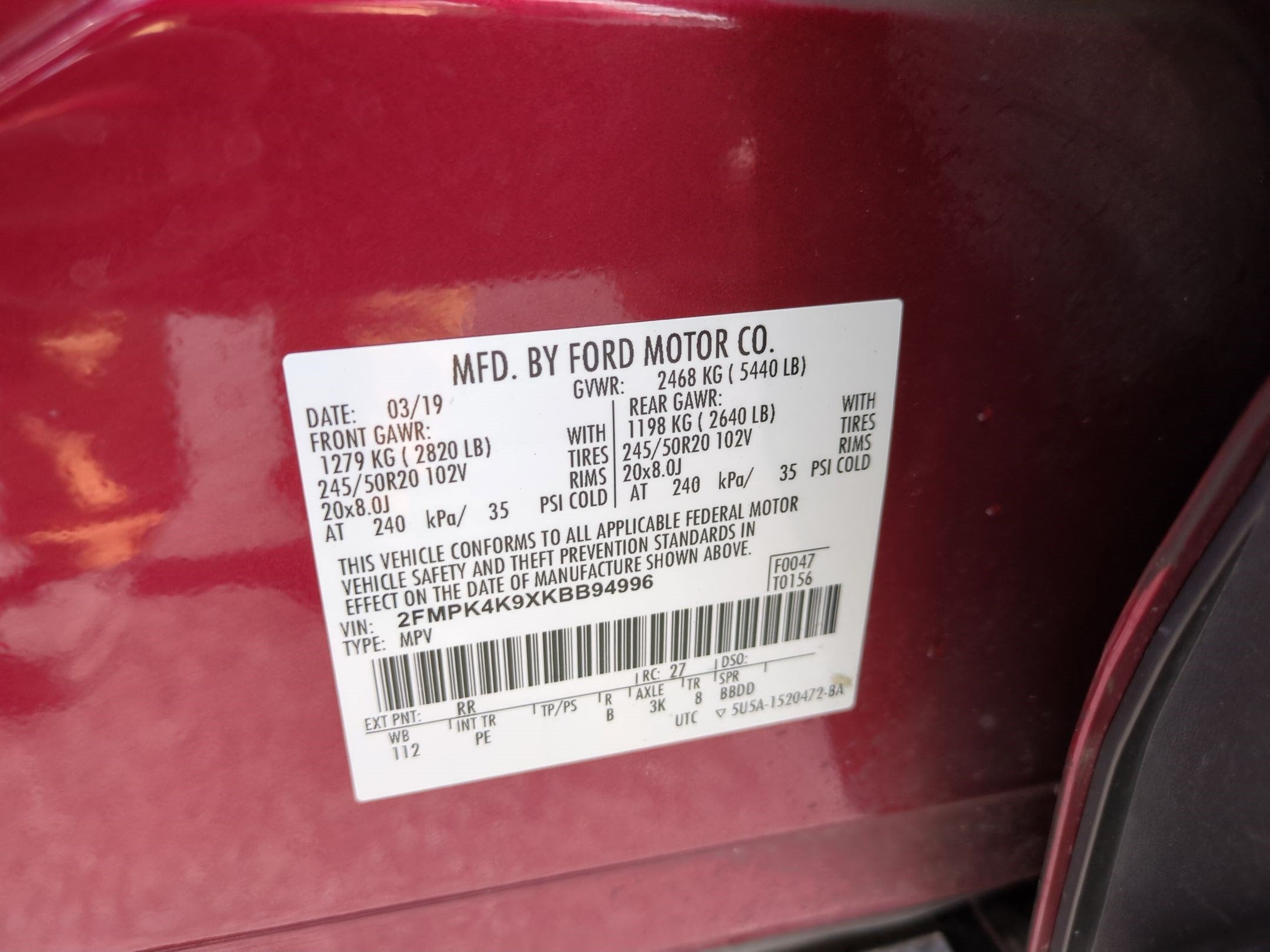2019 Ford Edge Titanium