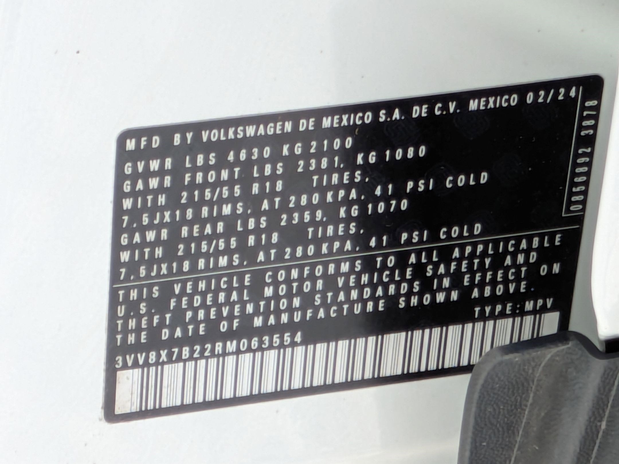 2024 Volkswagen Taos S