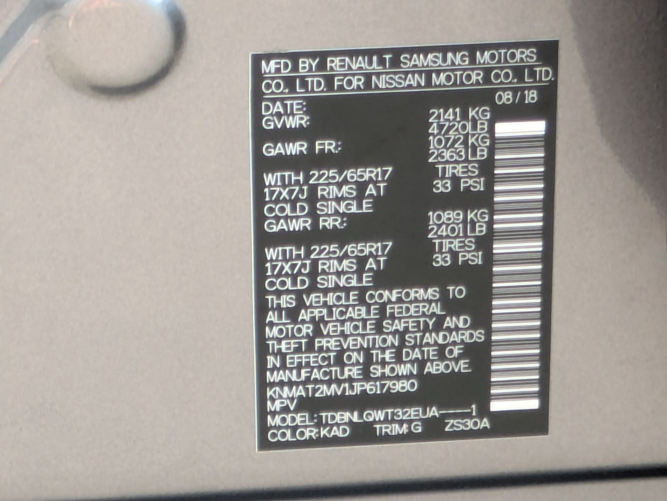 2018 Nissan Rogue SV