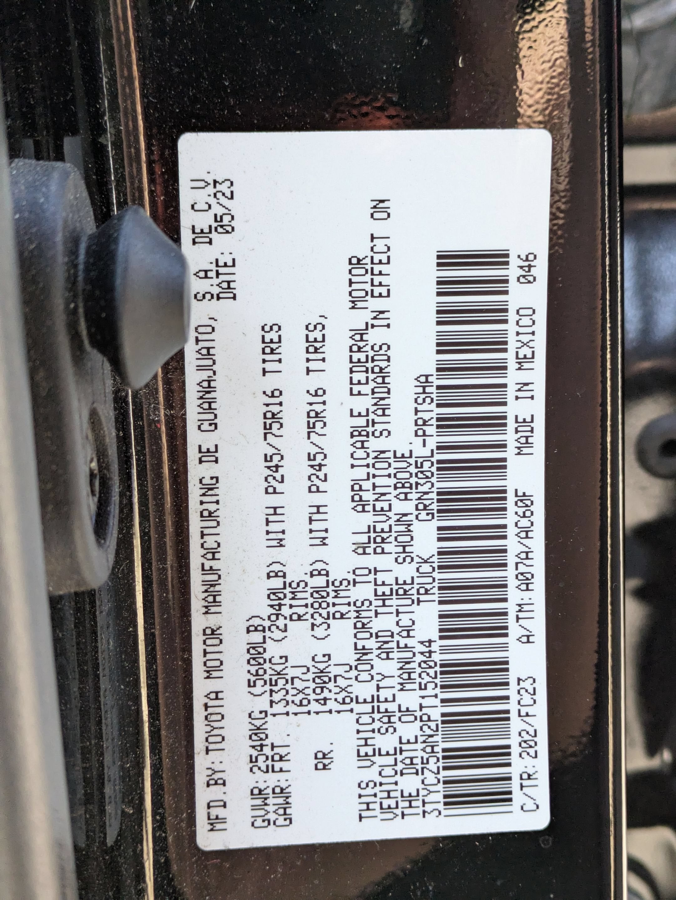 2023 Toyota Tacoma 4WD Base