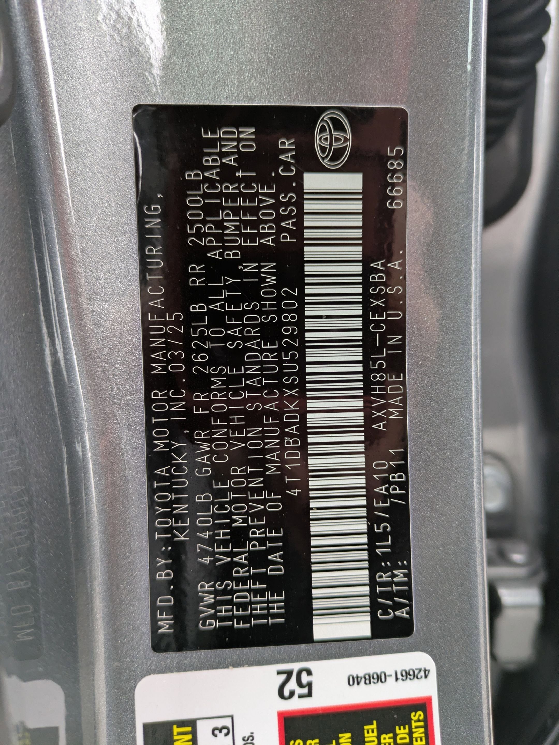 2025 Toyota Camry Base