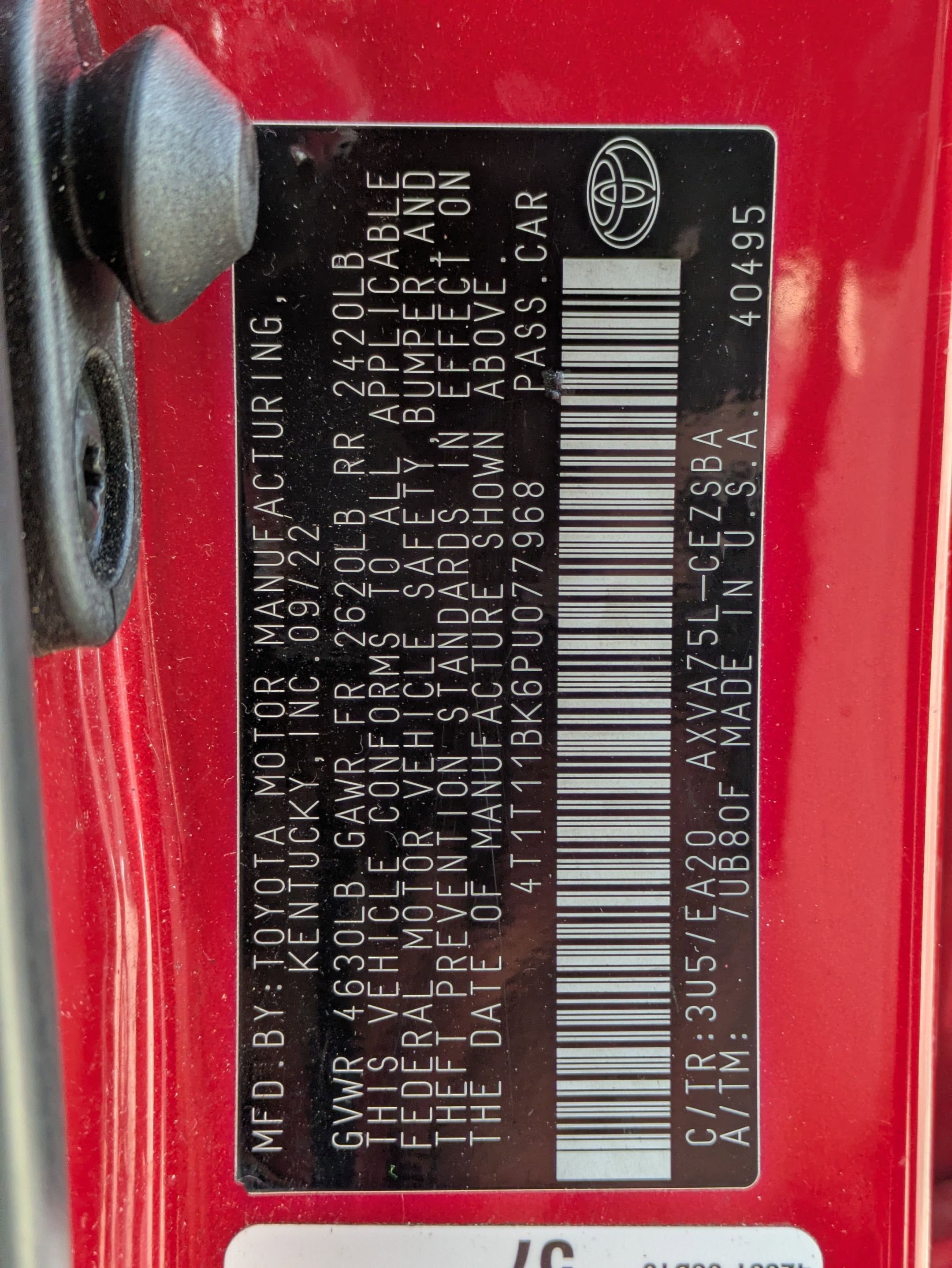 2023 Toyota Camry Base