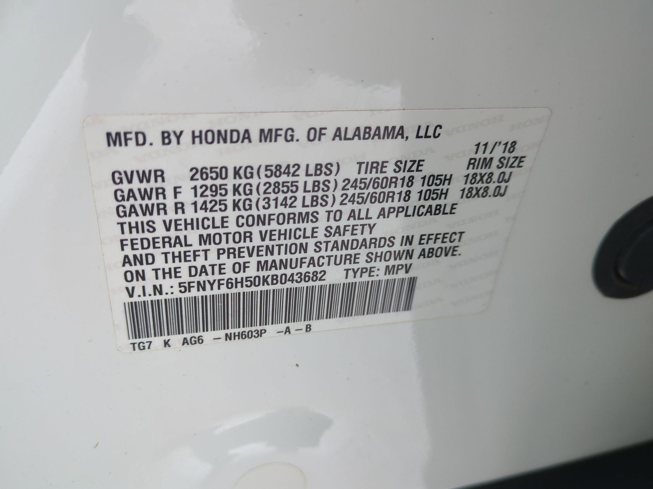 2019 Honda Pilot EX-L