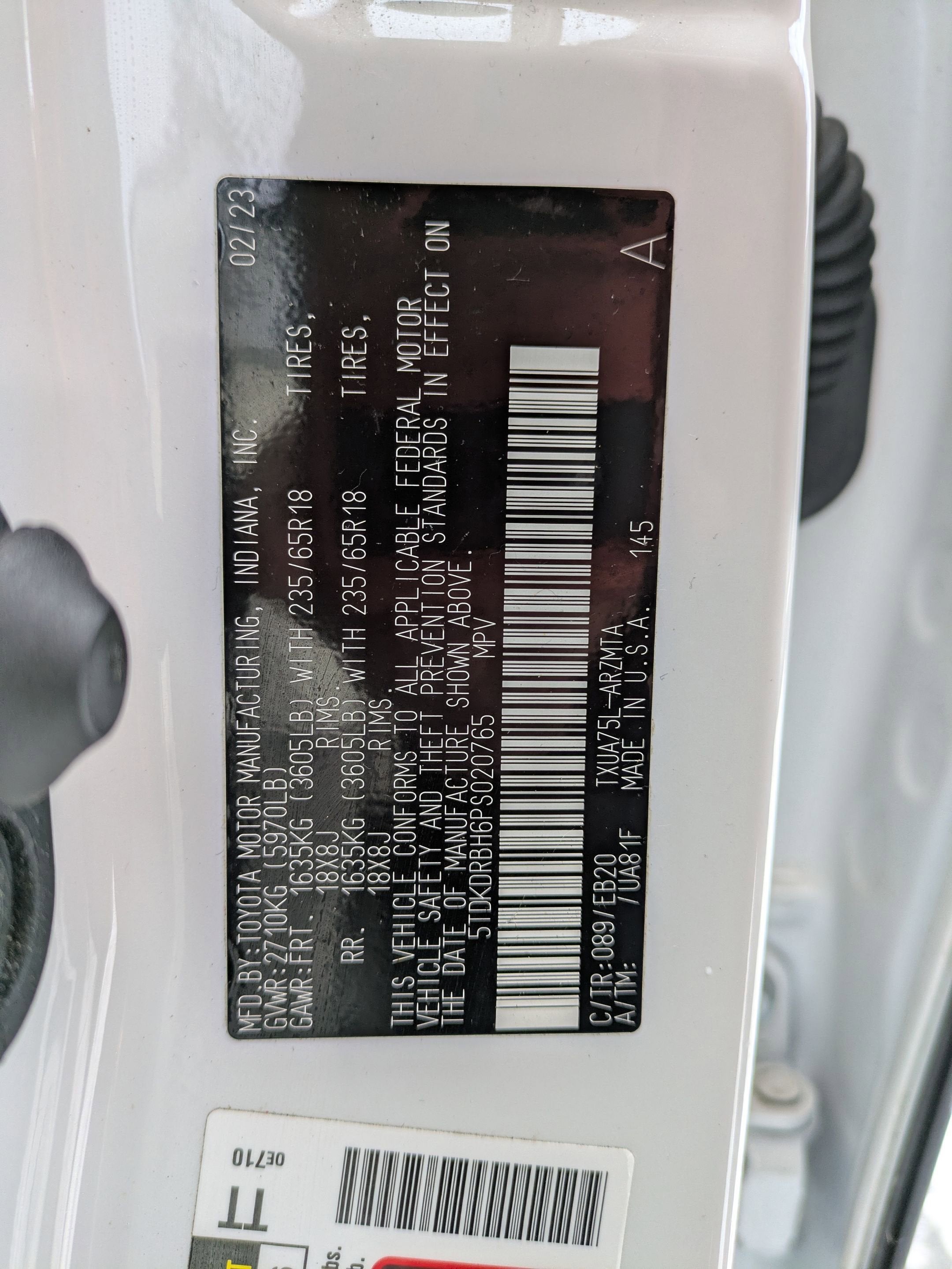 2023 Toyota Highlander Base