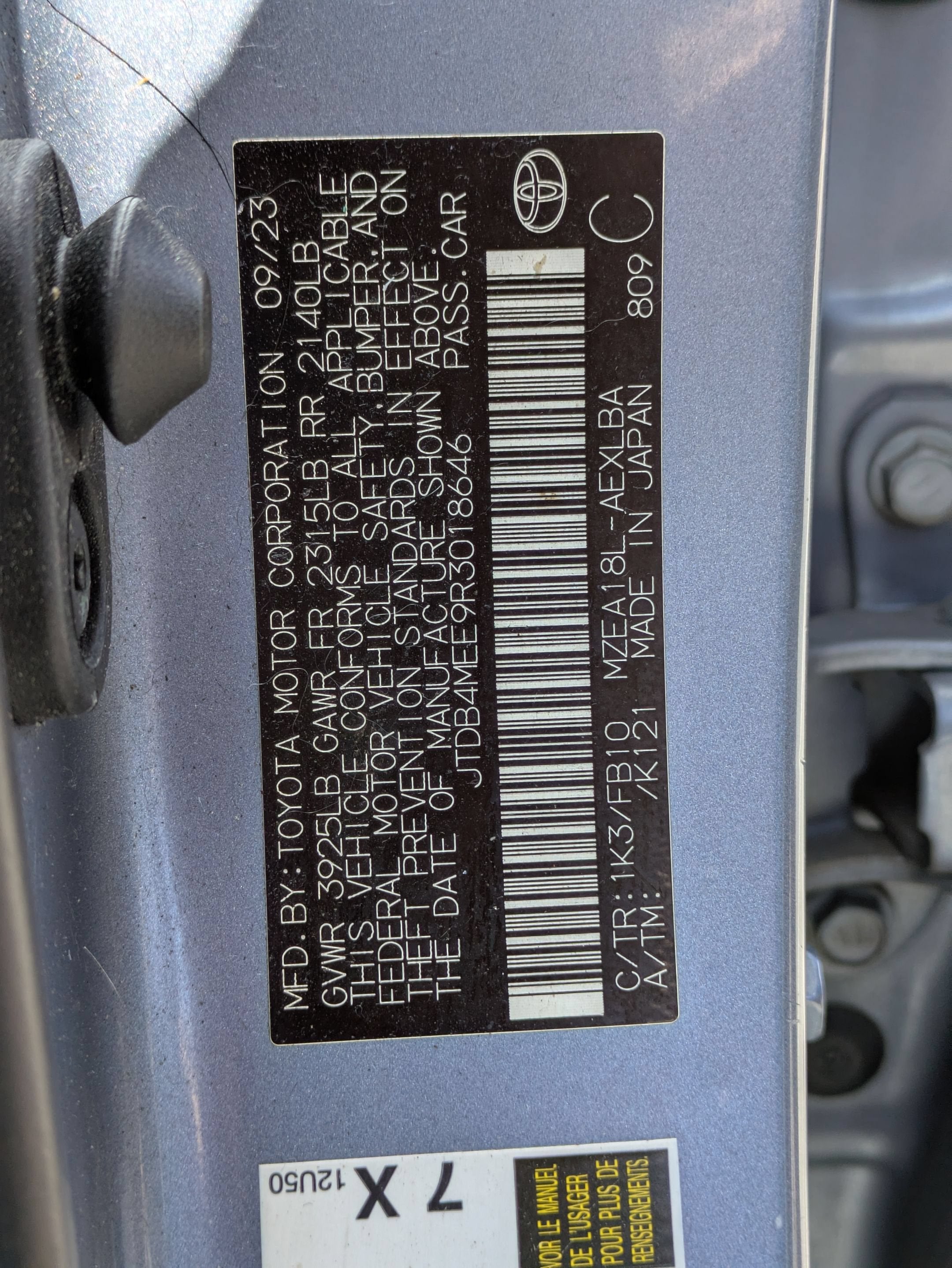2024 Toyota Corolla Base