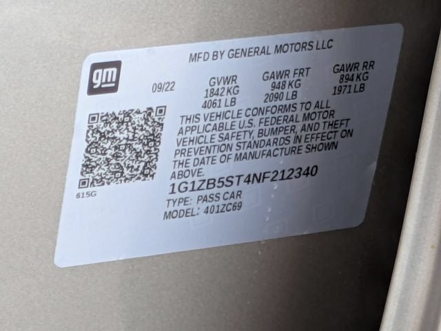 2022 Chevrolet Malibu LS 1LS