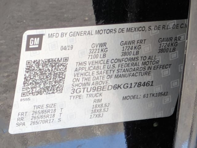 2019 GMC Sierra 1500 SLE