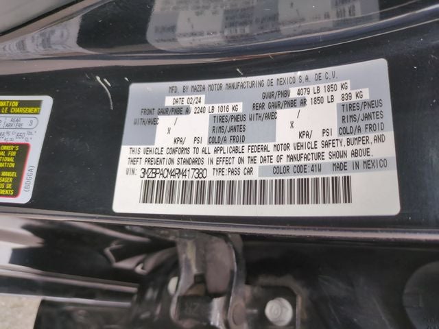 2024 Mazda Mazda3 2.5 S Preferred Package