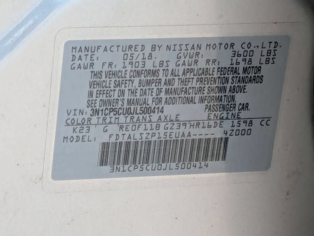 2018 Nissan Kicks SV