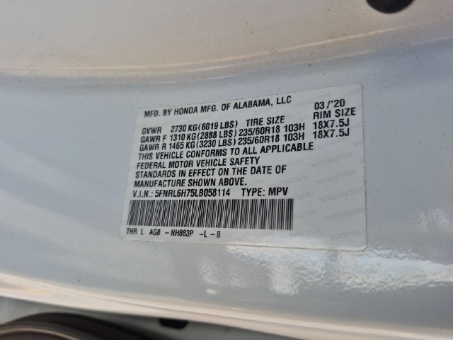 2020 Honda Odyssey EX-L