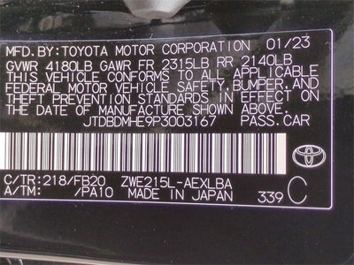 2023 Toyota Corolla Hybrid Base