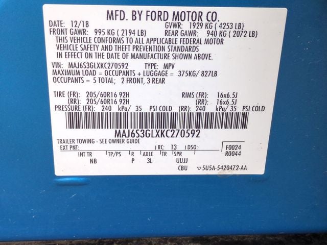 2019 Ford EcoSport SE