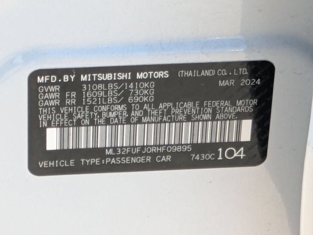 2024 Mitsubishi Mirage G4 Base