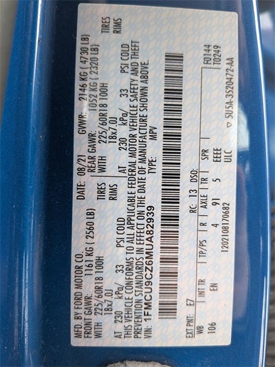 2021 Ford Escape SEL