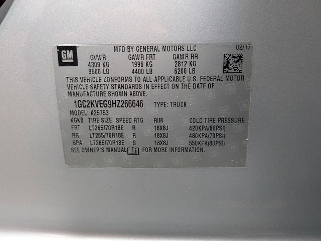 2017 Chevrolet Silverado 2500HD LT