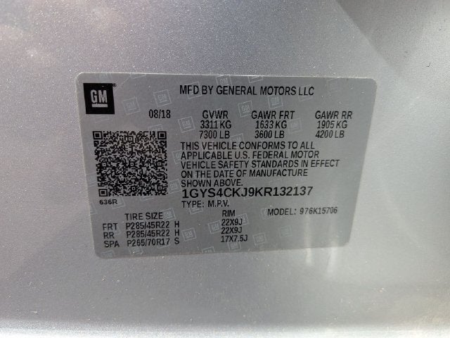 2019 Cadillac Escalade Premium Luxury 6.2 V8