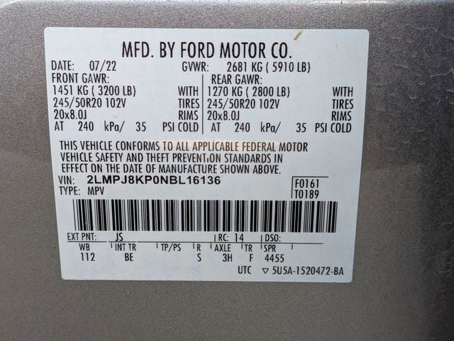 2022 Lincoln Nautilus Reserve