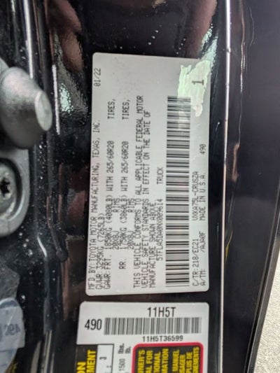 2022 Toyota Tundra SR5