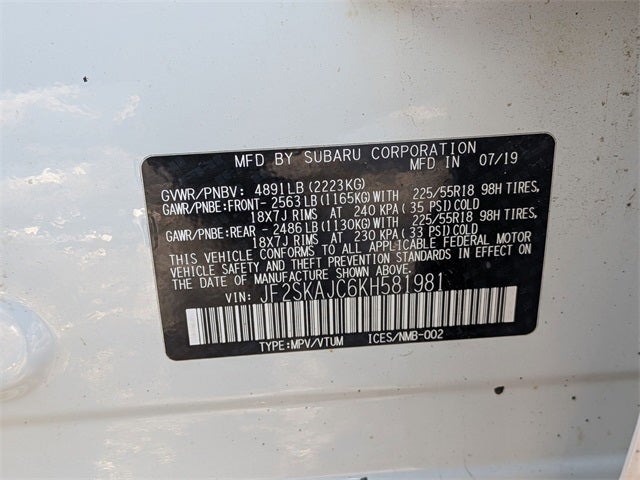 2019 Subaru Forester Sport