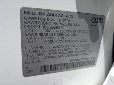 2022 Audi Q3 Premium S Line quattro