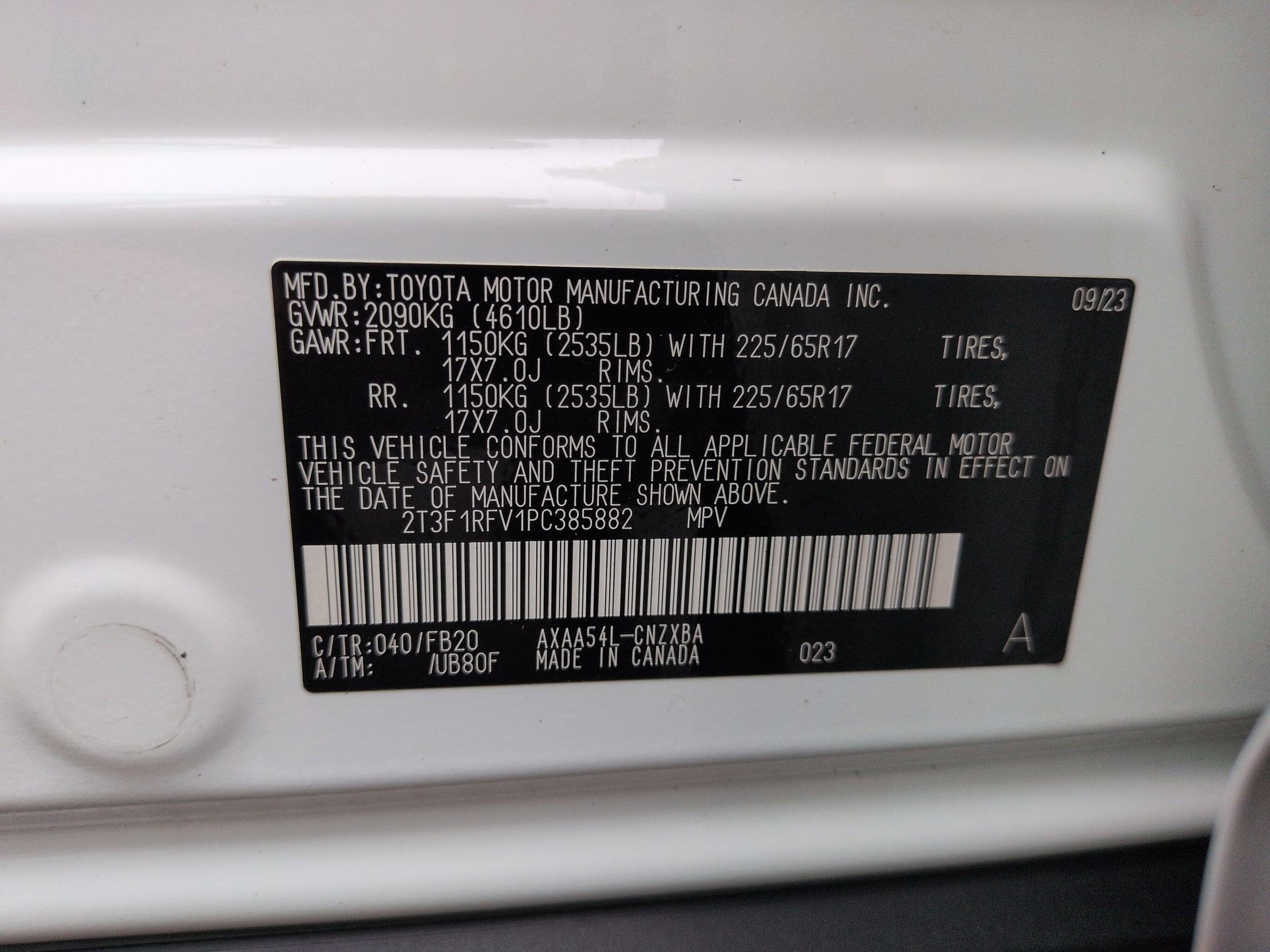 2023 Toyota RAV4 LE