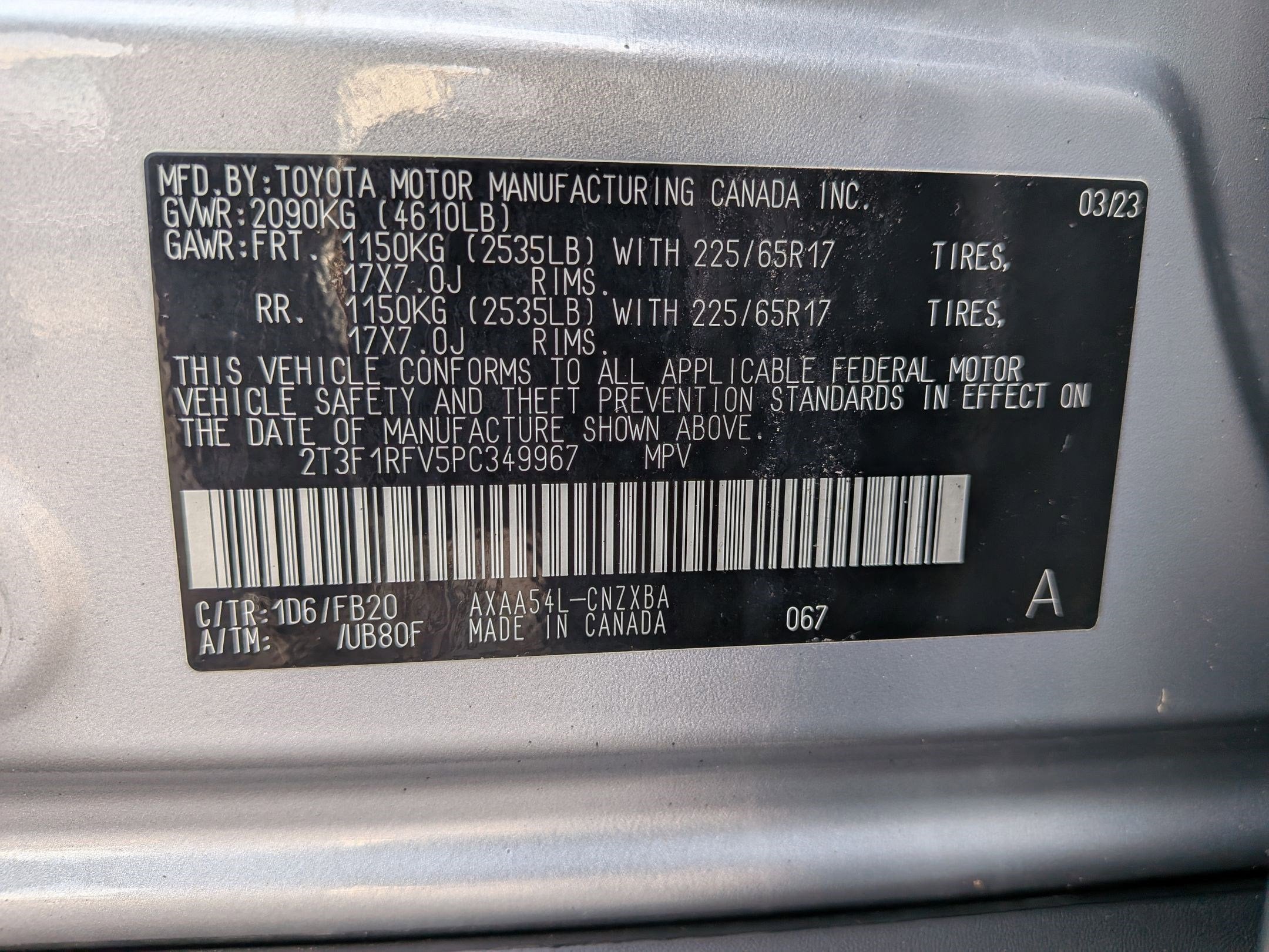 2023 Toyota RAV4 LE