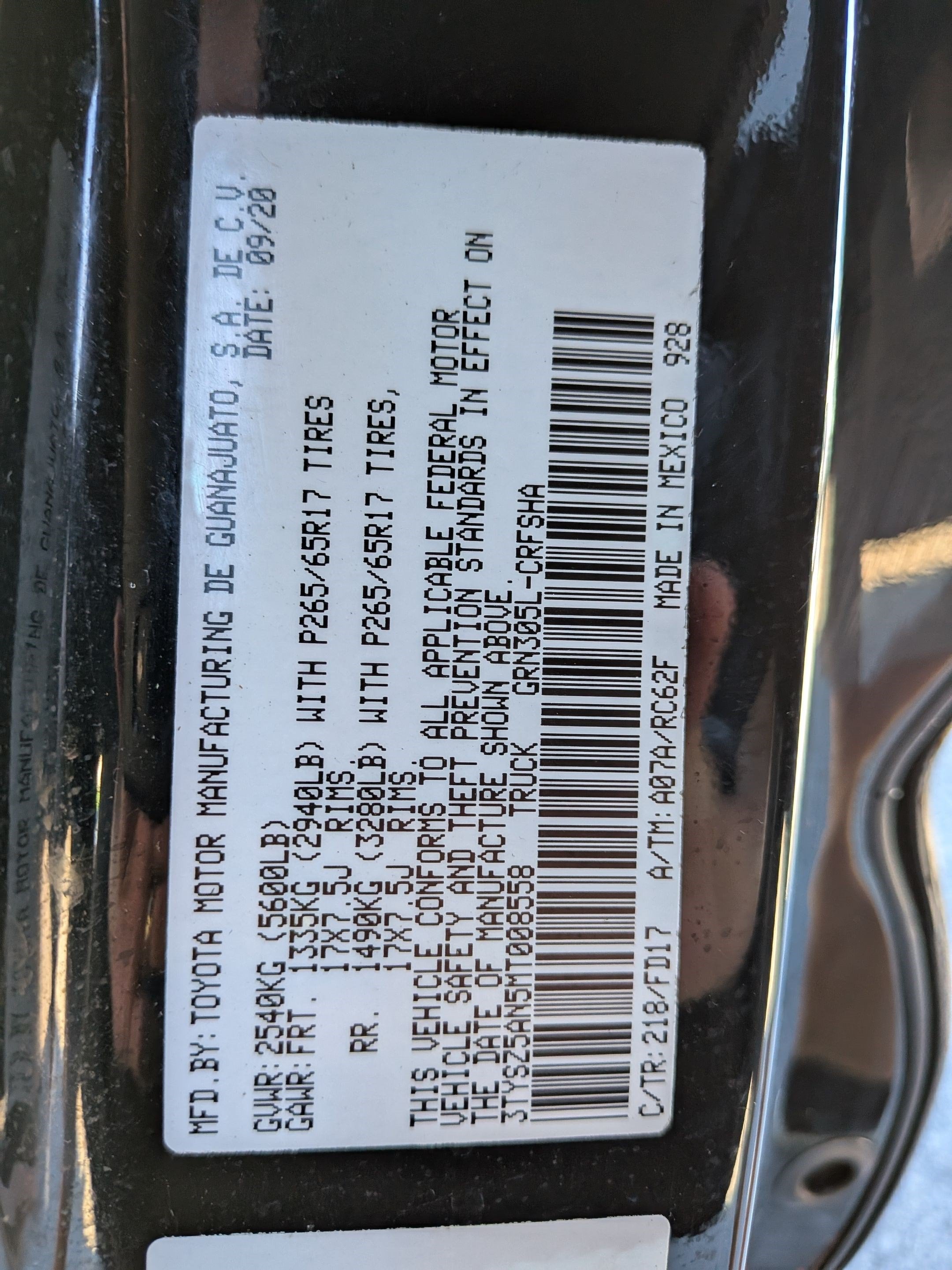 2021 Toyota Tacoma TRD Sport V6