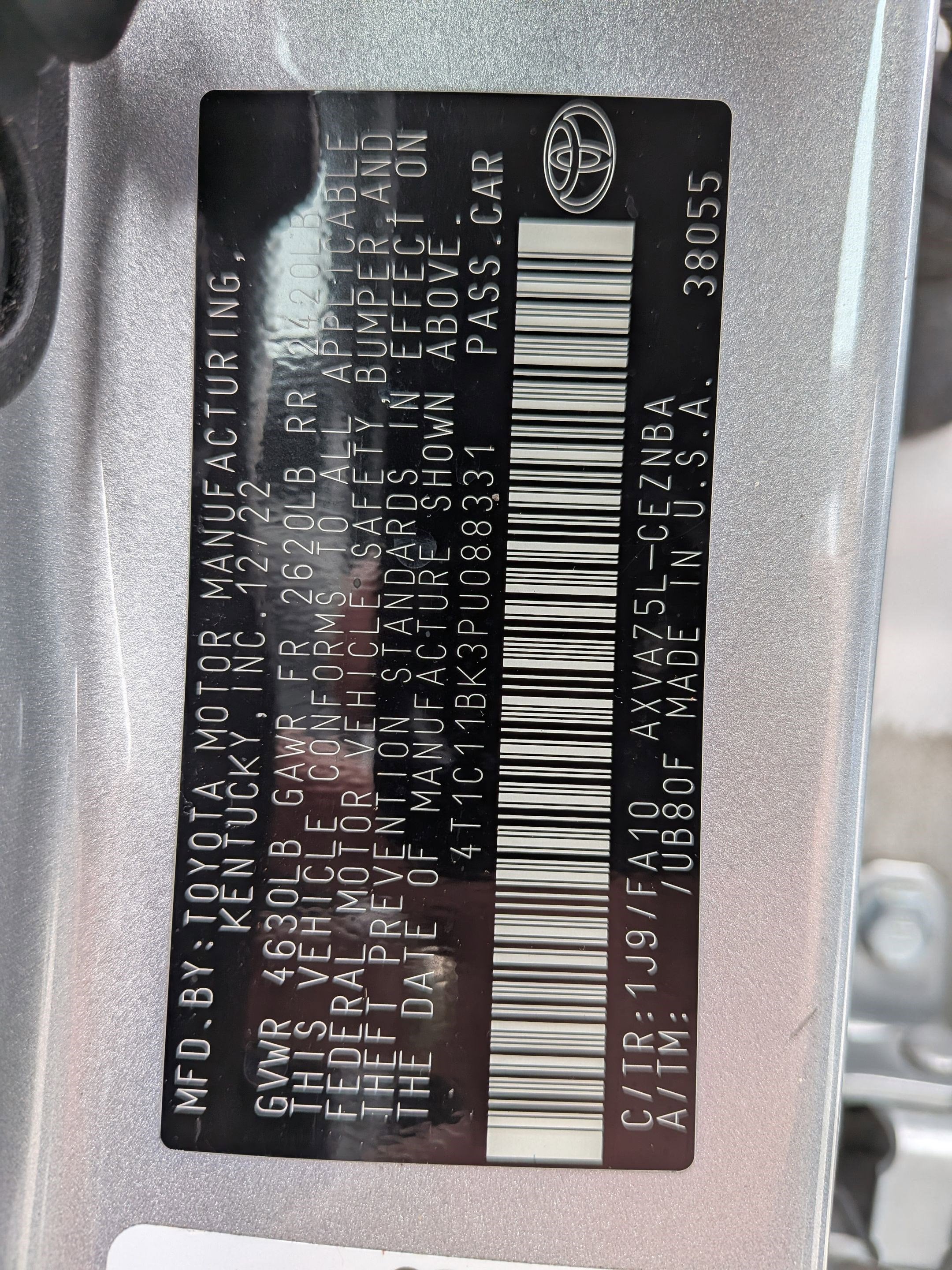 2023 Toyota Camry LE AWD