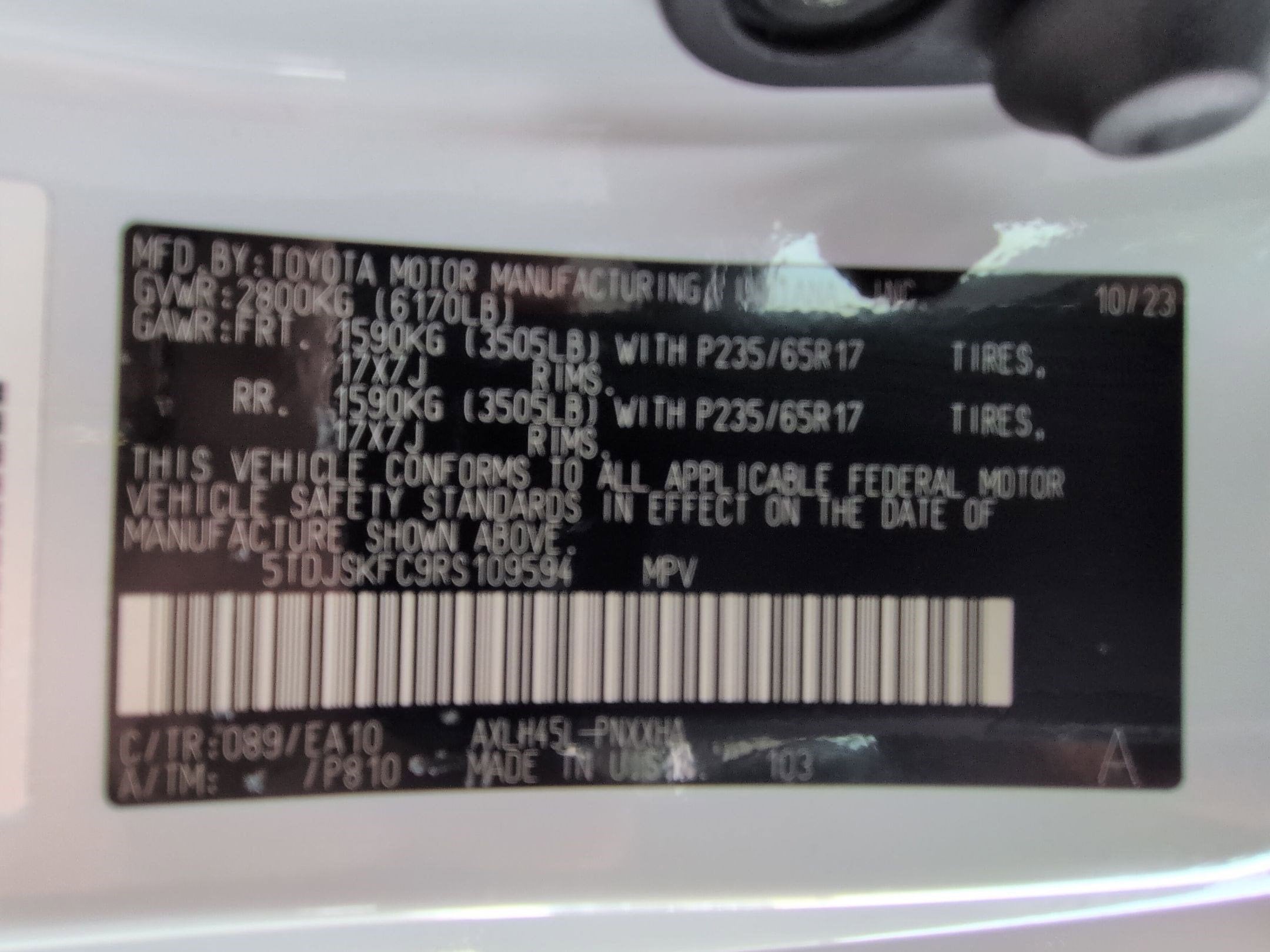 2024 Toyota Sienna XLE 7 Passenger AWD