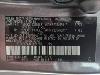 2023 Toyota Sienna LE AWD 8 Passenger