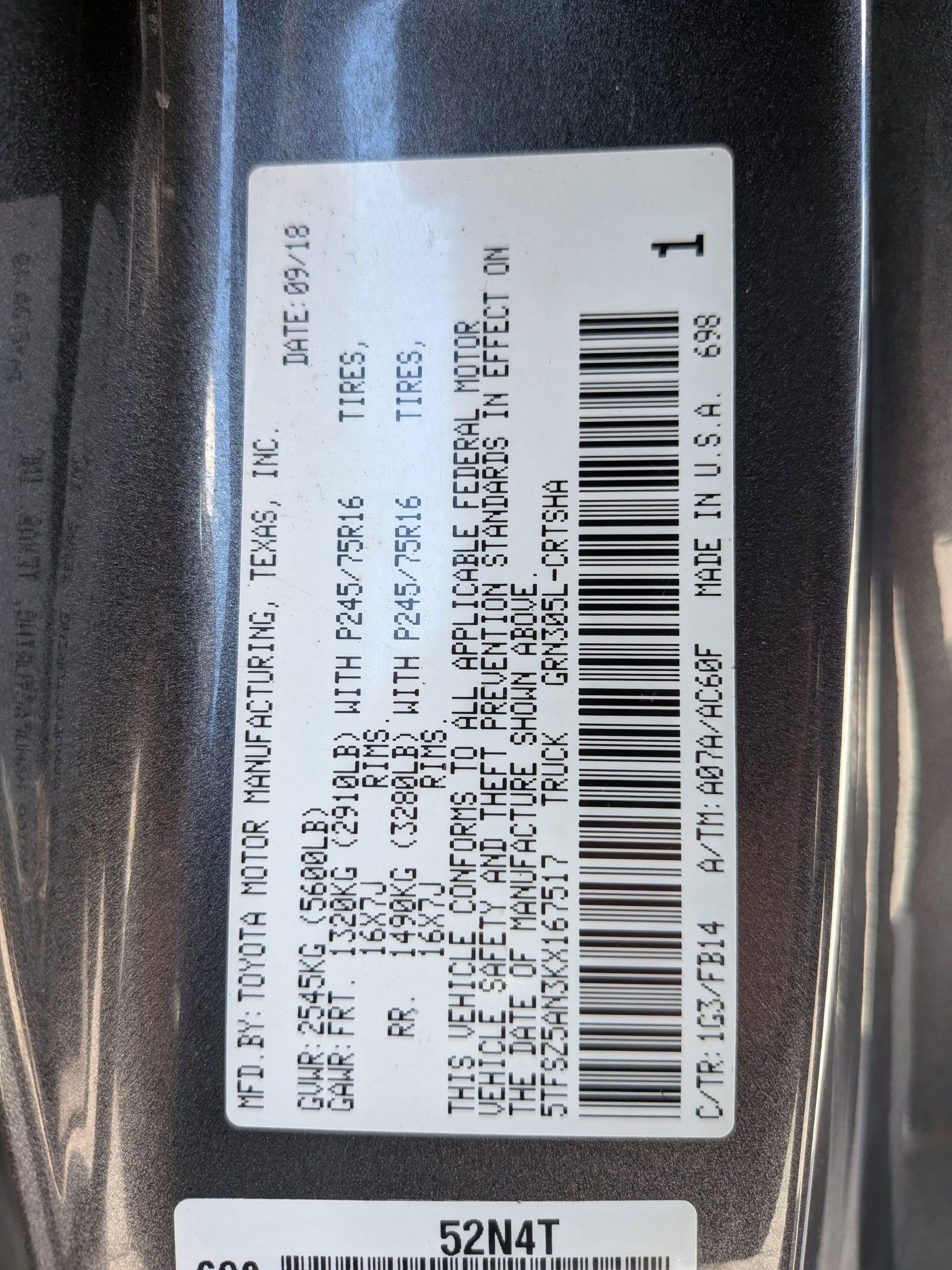 2019 Toyota Tacoma SR V6
