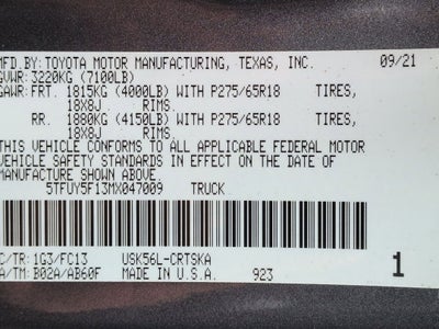 2021 Toyota Tundra SR5