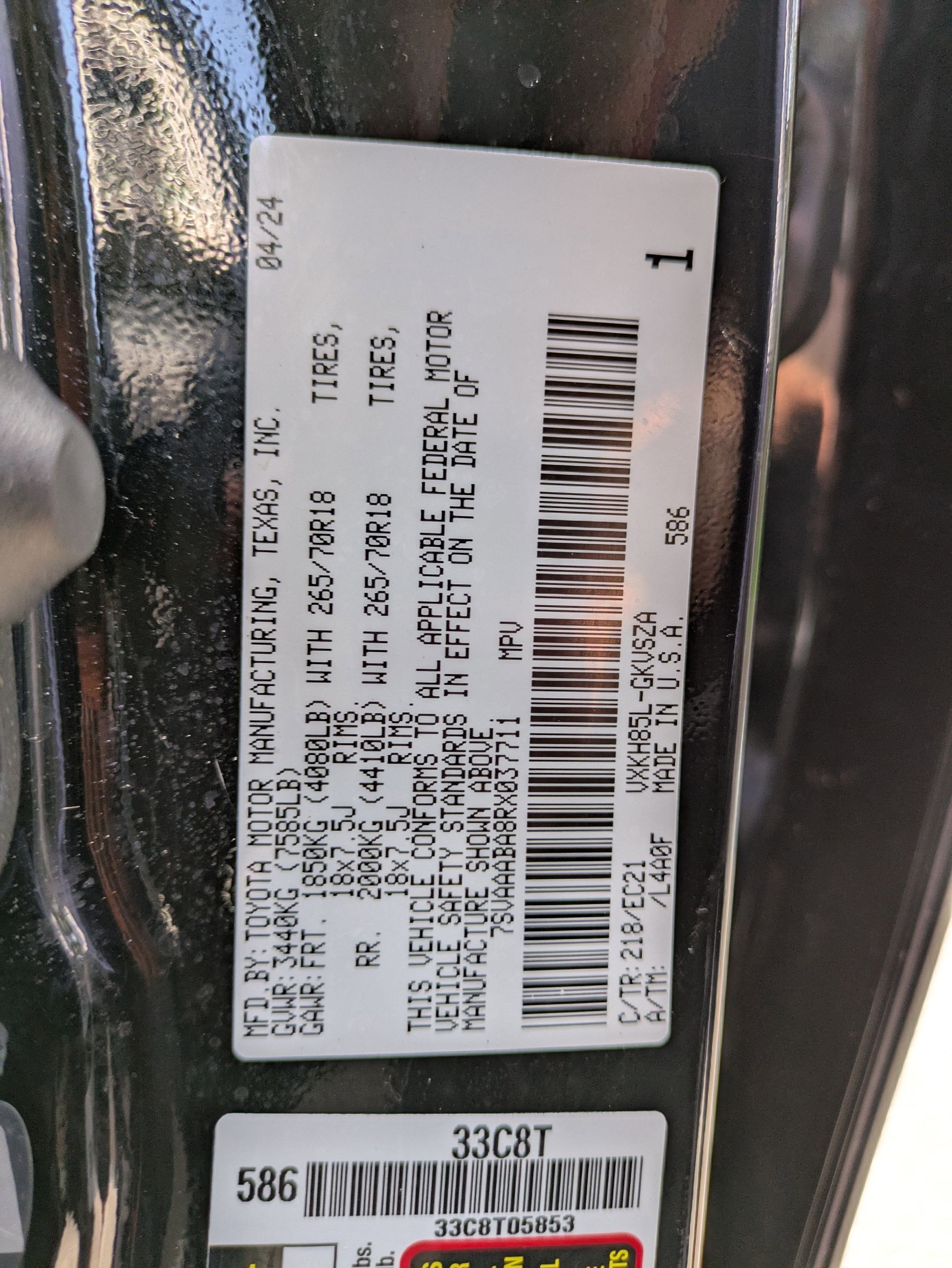 2024 Toyota Sequoia SR5