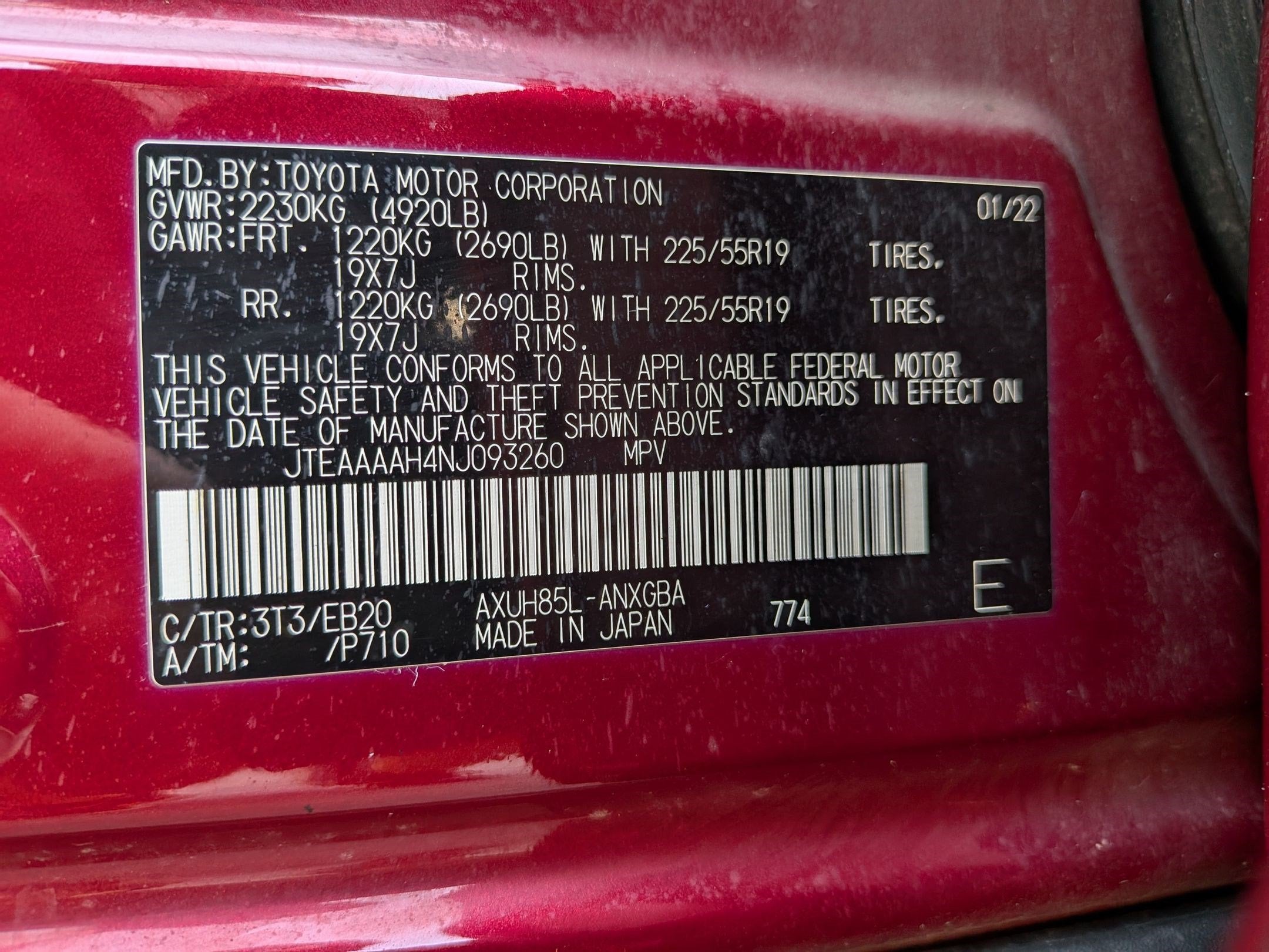2022 Toyota Venza XLE
