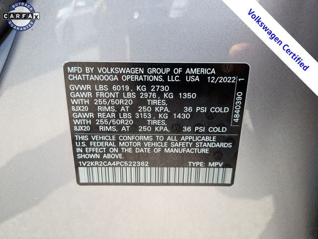 2023 Volkswagen Atlas 3.6L V6 SE w/Technology