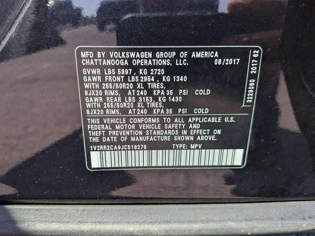 2018 Volkswagen Atlas SEL 4Motion