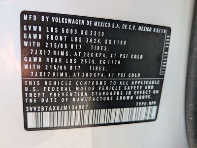 2018 Volkswagen Tiguan 2.0T SE 4Motion