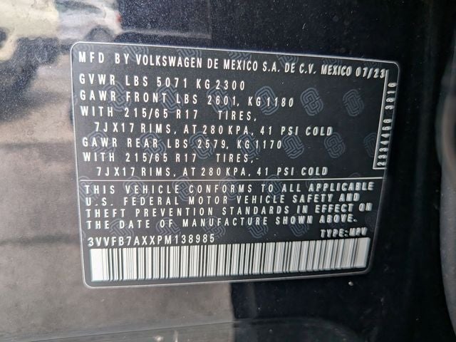 2023 Volkswagen Tiguan 2.0T S