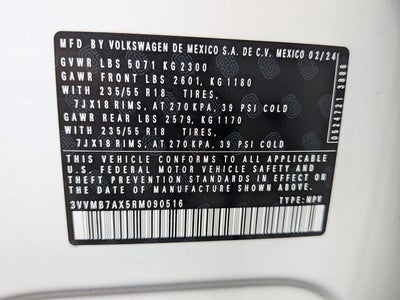 2024 Volkswagen Tiguan 2.0T SE