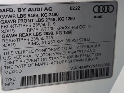 2022 Audi Q5 Sportback 45 S line Premium quattro