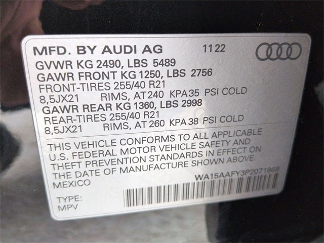 2023 Audi Q5 Sportback 45 S line Premium Plus quattro