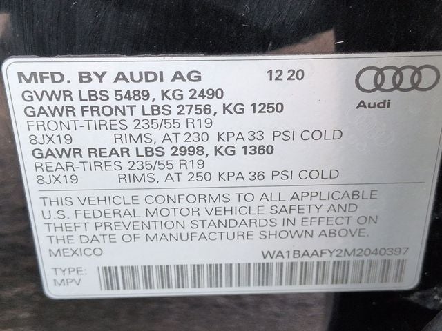 2021 Audi Q5 45 Premium Plus quattro