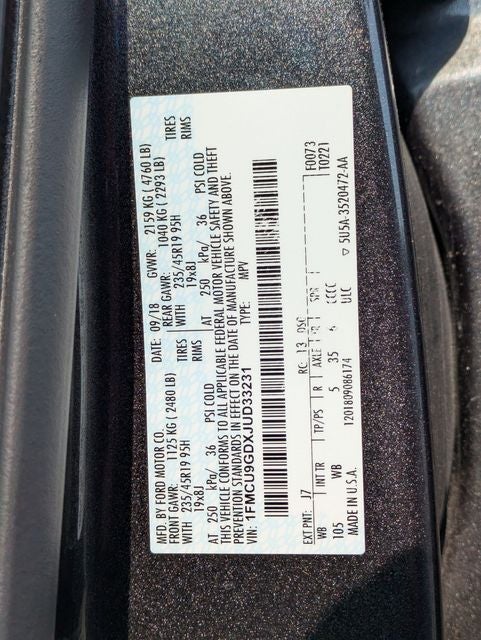2018 Ford Escape SE