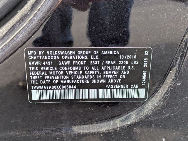 2019 Volkswagen Passat 2.0T SE R-Line