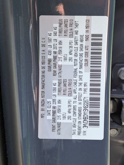 2025 Mazda Mazda CX-30 2.5 S Carbon Edition